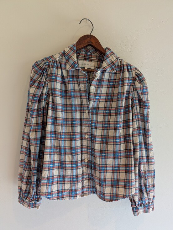 THE GREAT. Tops - THE GREAT Tableau Top Market Plaid